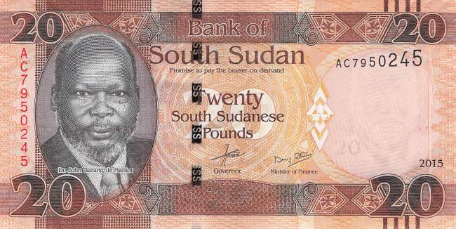 20 Pound Süd Sudan p13a